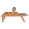 vidaXL Teak wood Foldable Sun Lounger in Brown