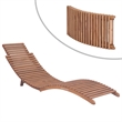 vidaXL Teak wood Sun Lounger (Set of 2)