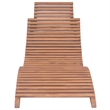 vidaXL Teak wood Sun Lounger (Set of 2)