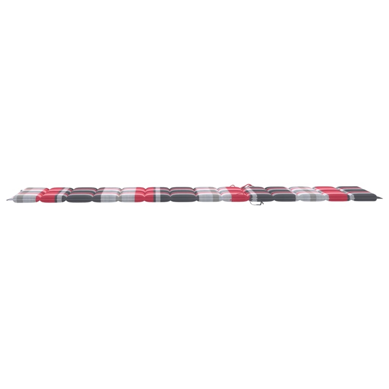 vidaXL Teak Wood Sun Lounger in Red (Set of 2)