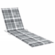 vidaXL Teak Wood Sun Lounger in Gray (Set of 2)