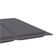 vidaXL Solid Acacia Wood Sun Lounger in Anthracite
