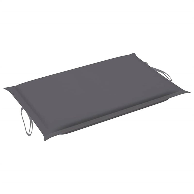 vidaXL Solid Acacia Wood Sun Lounger in Anthracite