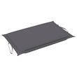 vidaXL Solid Acacia Wood Sun Lounger in Anthracite