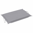vidaXL Foldable Solid Acacia Wood Sun Lounger in Gray