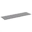 vidaXL Foldable Solid Acacia Wood Sun Lounger in Gray