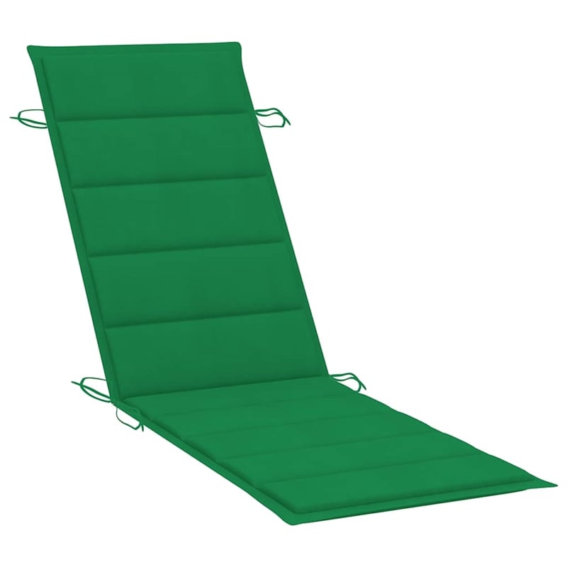 vidaXL Solid Acacia Wood Patio Sun Lounger in Green