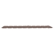 vidaXL Solid Acacia Wood Sun Lounger in Taupe