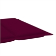 vidaXL Solid Acacia Wood Sun Lounger in Wine Red