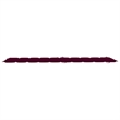vidaXL Solid Acacia Wood Sun Lounger in Wine Red