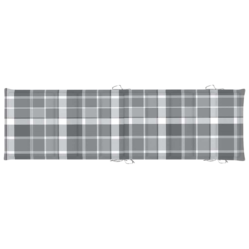 vidaXL Solid Acacia Wood Sun Lounger in Gray