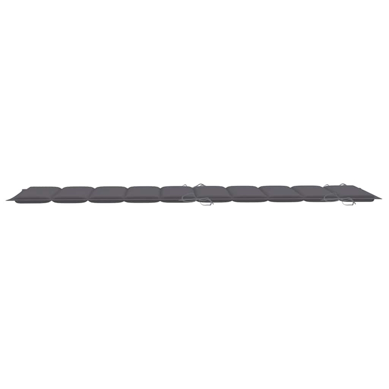 vidaXL Solid Acacia Wood Sun Lounger in Anthracite