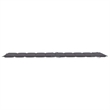 vidaXL Solid Acacia Wood Sun Lounger in Anthracite