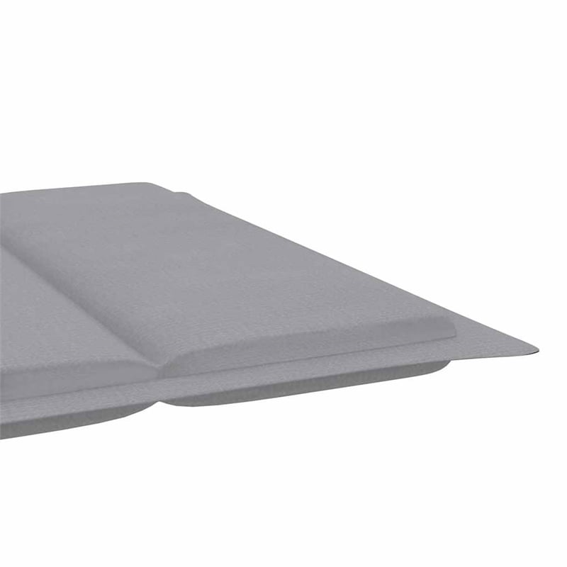 vidaXL Solid Acacia Wood Sun Lounger in Gray
