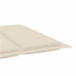 vidaXL Solid Acacia Wood Sun Lounger in Cream
