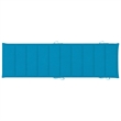 vidaXL Solid Acacia Wood Sun Lounger in Blue Cushions