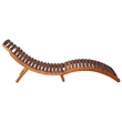 vidaXL Solid Acacia Wood Patio Sun Lounger in Green