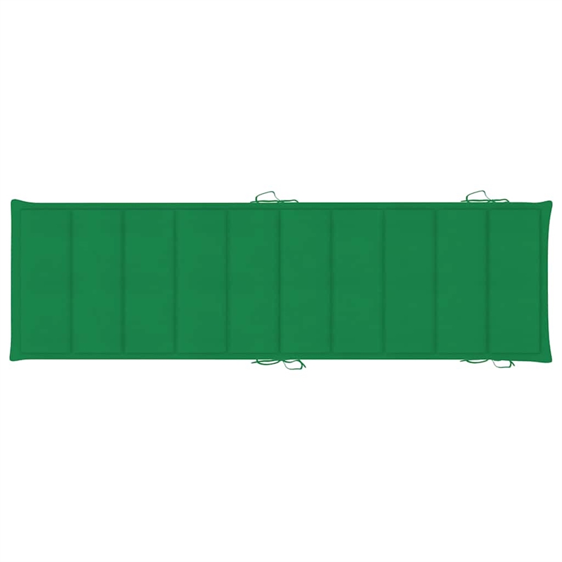 vidaXL Solid Acacia Wood Patio Sun Lounger in Green