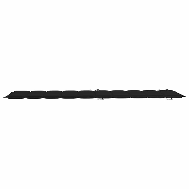 vidaXL Solid Acacia Wood Sun Lounger in Black