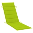 vidaXL Solid Acacia Wood Sun Lounger in Green