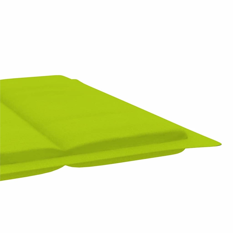 vidaXL Solid Acacia Wood Sun Lounger in Green
