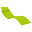 vidaXL Solid Acacia Wood Sun Lounger in Green
