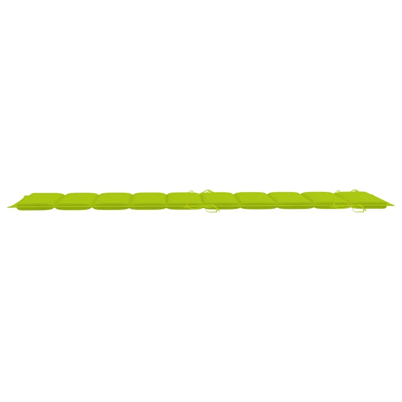 vidaXL Solid Acacia Wood Sun Lounger in Green