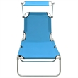 vidaXL Sun Lounger in Blue/Turquoise