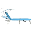vidaXL Sun Lounger in Blue/Turquoise