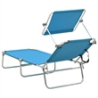 vidaXL Sun Lounger in Blue/Turquoise