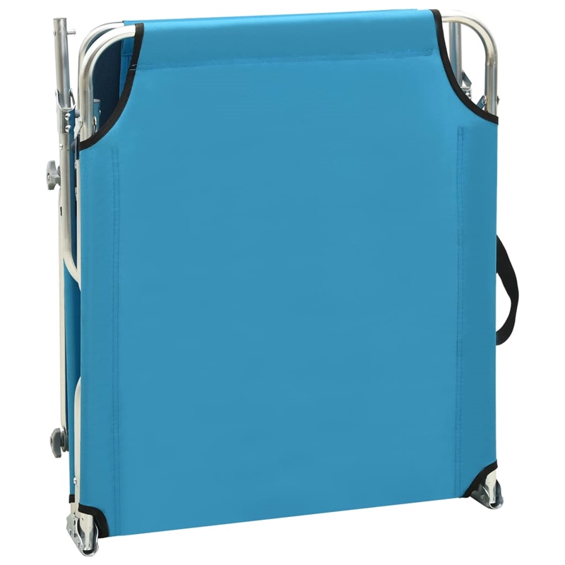 vidaXL Sun Lounger in Blue/Turquoise
