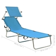 vidaXL Sun Lounger in Blue/Turquoise
