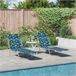 vidaXL Sun Lounger in Multi-Color(Set of 2)