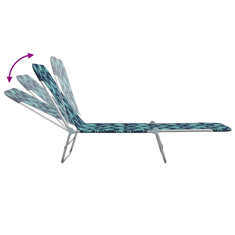 vidaXL Sun Lounger in Multi-Color(Set of 2)
