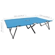 vidaXL Sun Lounger in Blue