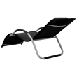 vidaXL Aluminum Sun Lounger in Black/Gray