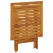 vidaXL Solid Acacia Wood Foldable Deck Chair in Brown