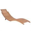 vidaXL Teak Wood Sun Lounger in Dark Gray (Set of 2)