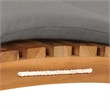vidaXL Teak Wood Sun Lounger in Dark Gray (Set of 2)