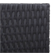 vidaXL PE Rattan Garden Lounge in Black/Brown