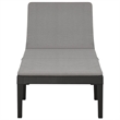 vidaXL Sun Lounger in Anthracite/Gray