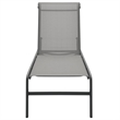 vidaXL Steel Sun Lounger w/ Adjustable Armrests in Gray