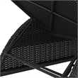 vidaXL Sun Lounger in Black/Cream/White