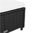 vidaXL Sun Lounger in Black/Cream/White