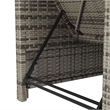 vidaXL Sun Lounger in Dark Gray/Gray