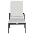 vidaXL PE Rattan Sun Lounger in Brown