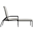 vidaXL PE Rattan Sun Lounger in Brown