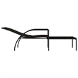 vidaXL PE Rattan Sun Lounger in Brown