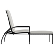 vidaXL PE Rattan Sun Lounger in Black
