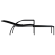 vidaXL PE Rattan Sun Lounger in Black